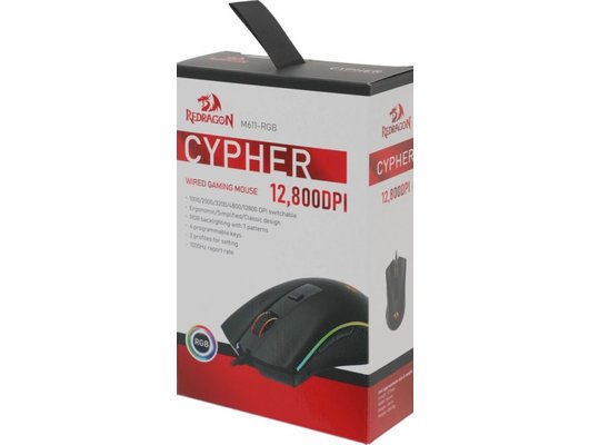 Мышь проводная игровая Redragon Cypher